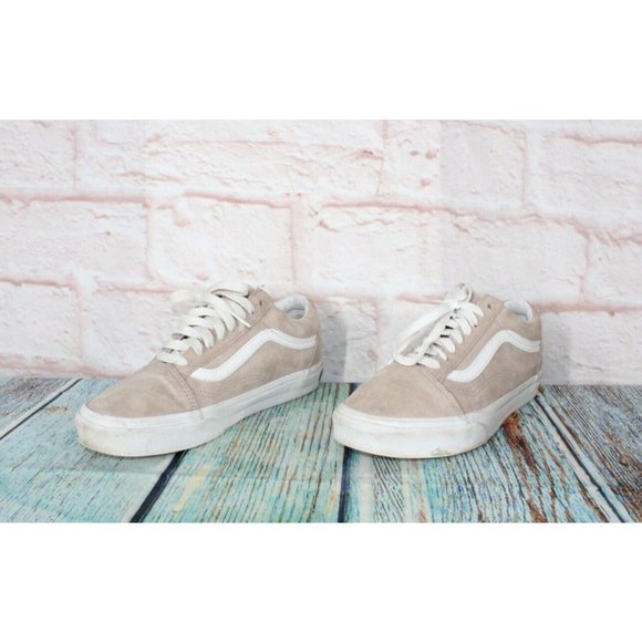 Vans Old Skool Tan Suede Scotchgard Lace Up Skate Shoes Sneakers M 7 L 8.5 - Picture 2 of 9
